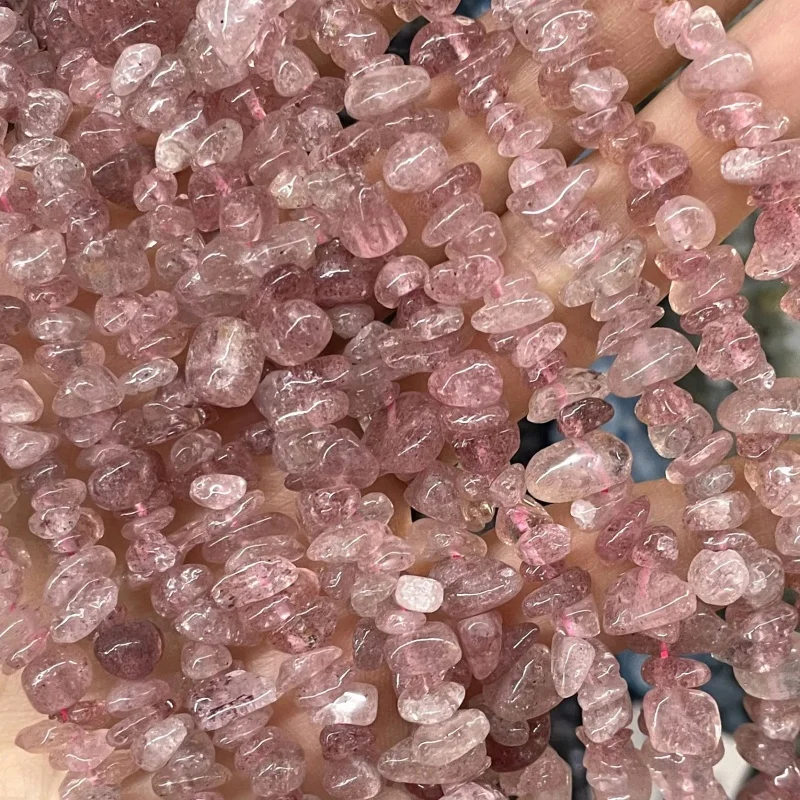 5-8MM Colorful Morganite Natural Stone Irregular Chips Loose Spacer Beads For Jewelry Making Charm DIY Bracelet Necklace