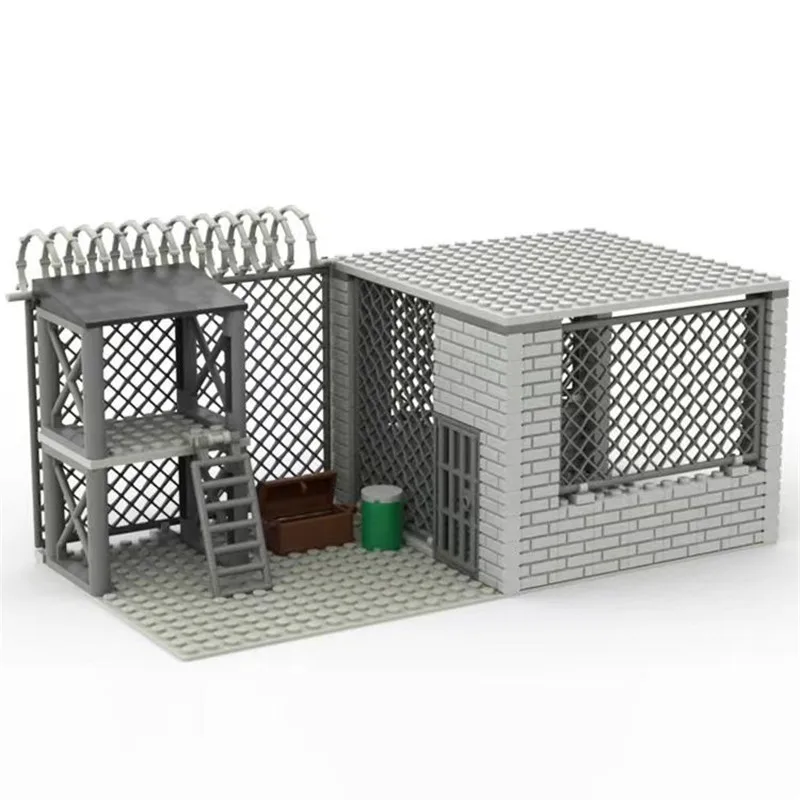 Sentry Tower City Military MOC Building Blocks Set Police Thief Prison WW2 DIY Construction Model Kit Bricks Toys