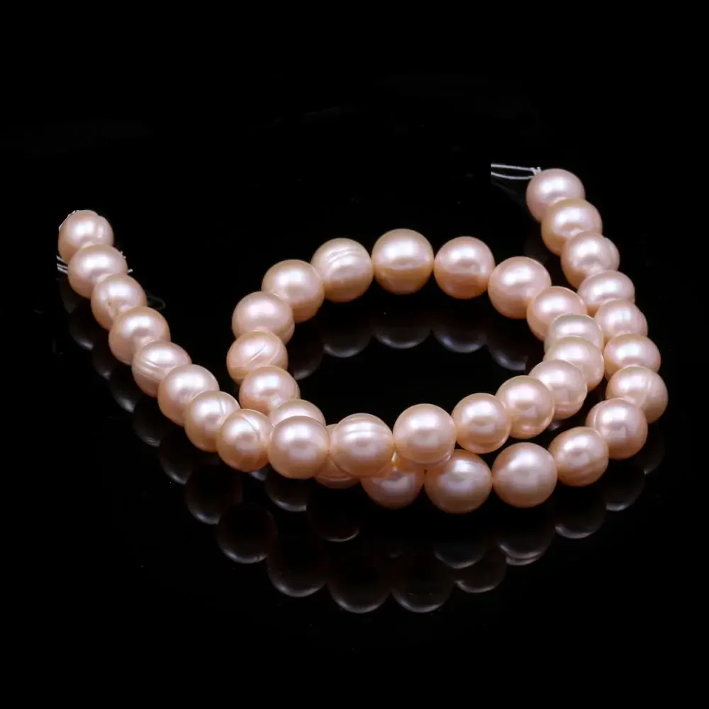 10-11mm Round Spacer Beads Natural Freshwater Pearls Beads for Jewelry Making Supplies DIY Women Necklace Bracelet Accessories