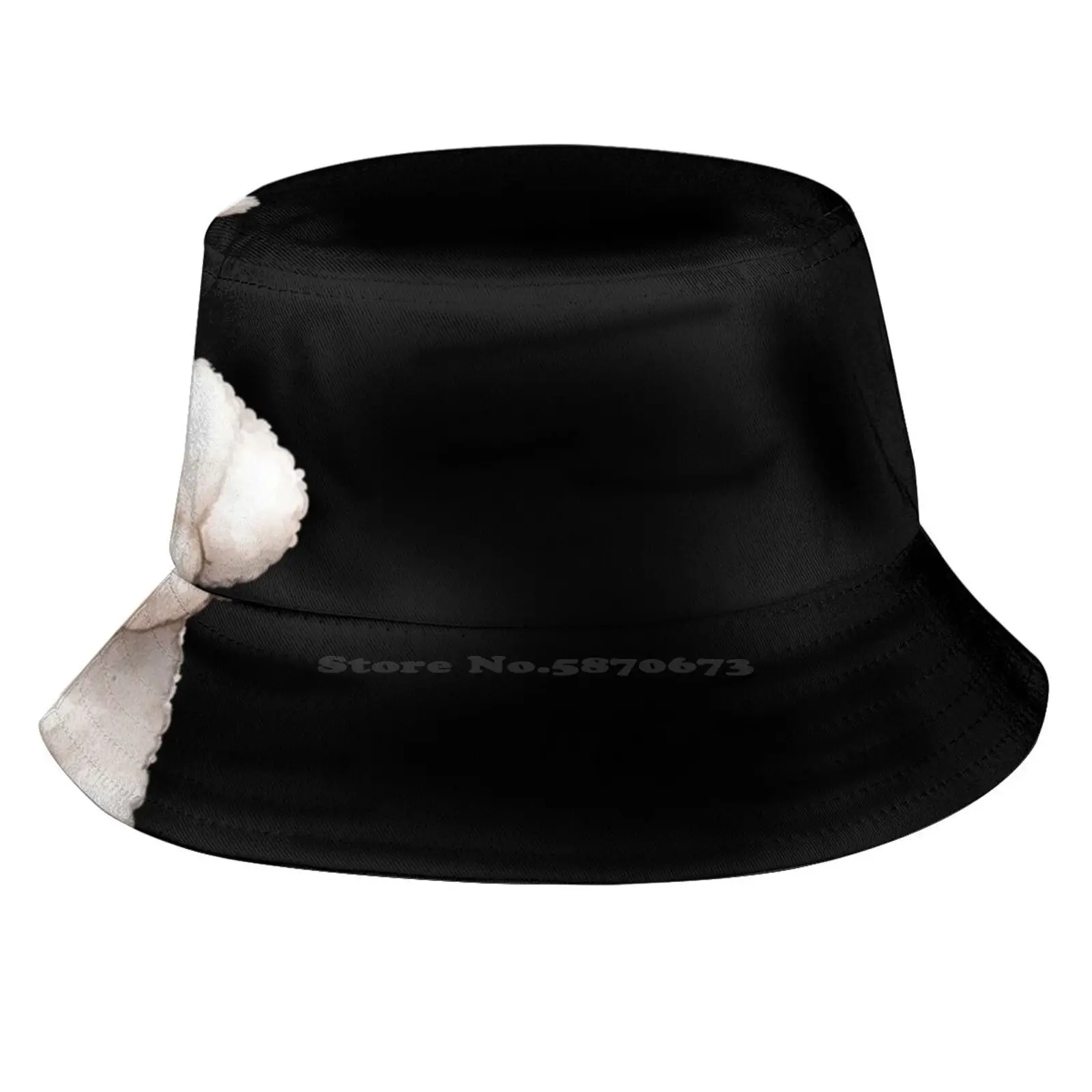 Peeking Bichon Frise - Black Sun Cap Fisherman Hat Bucket Hats Bichon Frise Dog Bichon Frise Mom Bichon Frise Lover Bichon