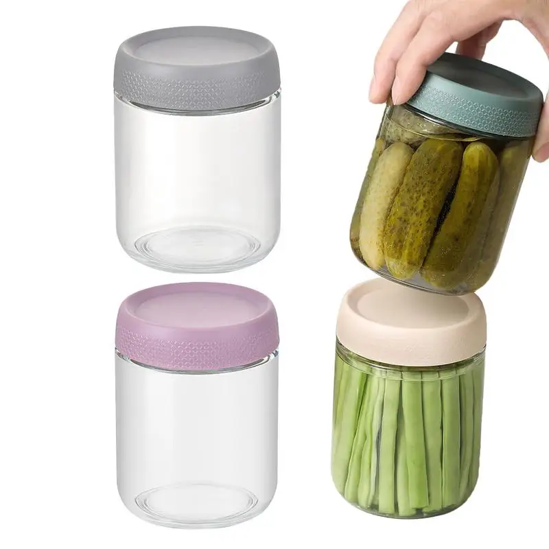 

4pcs Overnight Oats Jars High Quality Leak-Proof Mason Jars Good Sealing Safe Food-Grade spices Food Storage Jars & Canisters