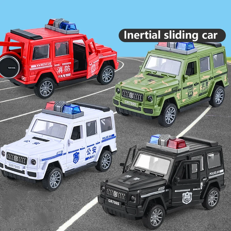 

Inertial Car Toy Fire Truck Ambulance Car Model No Battery Required Openable Door Drop-resistant Smooth Surface Coasting