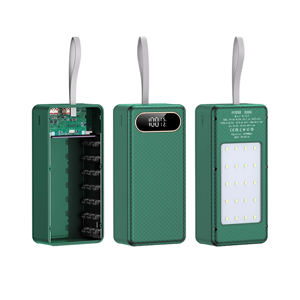 21 خلية 18650 بطارية طرف مسطح لا لحام طقم بنك الطاقة المحمول تيار مستمر أضواء التخييم شحن طقم الطاقة 22.5 واط بدون بطارية