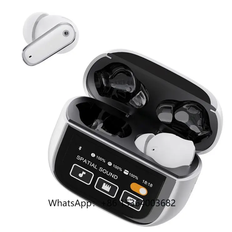 

TJXL-Bestseller LCD Screen ANC ENC TWS Earbuds bluetooth 5.4 OEM Wireless Ear Buds Ear Phone for Sports