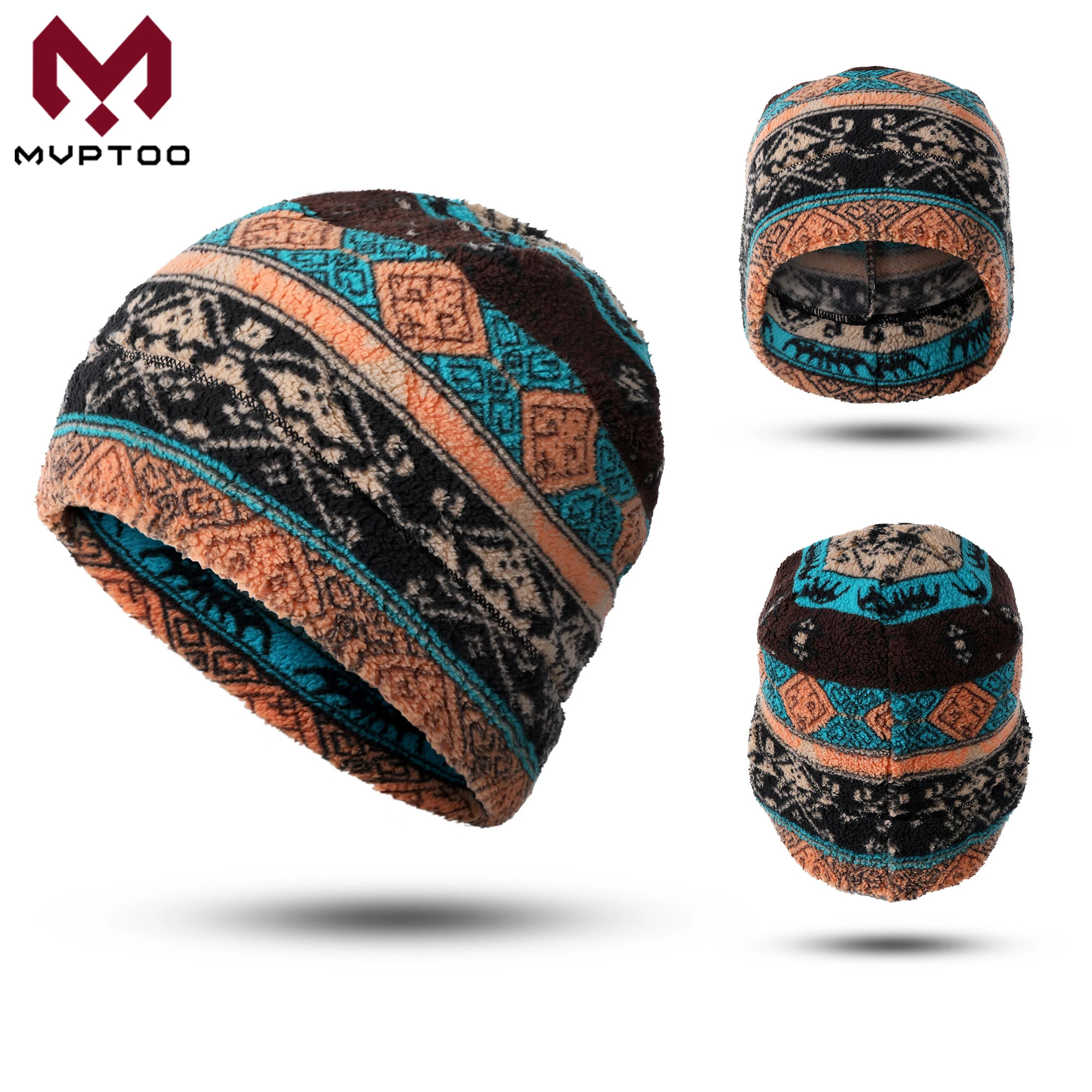 Winter-Thermo-Mützen, Hüte für kaltes Wetter, Fleece, Ski, winddicht, Skullies-Kappen, weich, Outdoor-Sport, Laufen, Radfahren, Wandern, Freizeitmütze