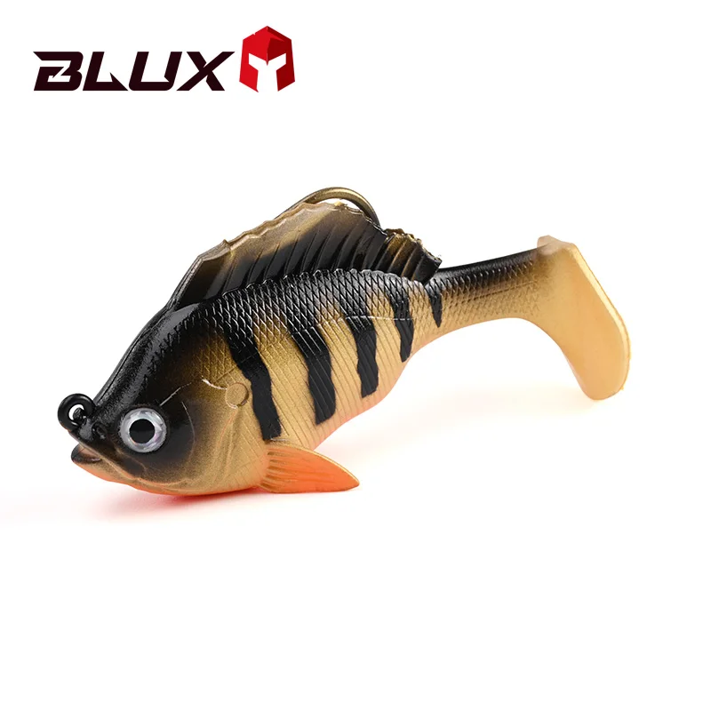 BLUX SLEEPER SHAD Gill Bottom Fishing Lure 8cm 19g Lead Head Hidden Hook Soft Bait Swimbaits Fish Jig Paddle Tail Pike Bass Gear