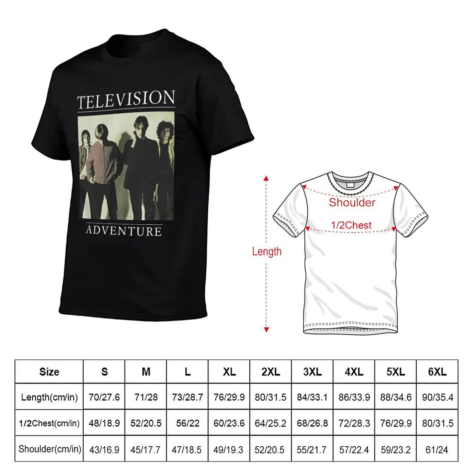 Television Adventure T-Shirt shirts graphic tees heavyweights oversized graphic tee aesthetic clothes men tshirt