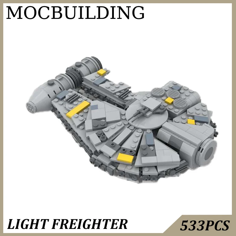 Freighter Spaceship Display Model MOC Building Blocks Construction Toys Birthday Gift Collection