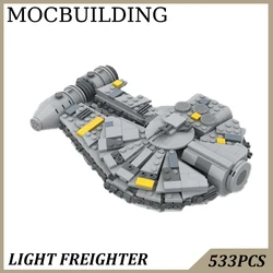 Freighter Spaceship Display Model MOC Building Blocks Construction Toys Birthday Gift Collection