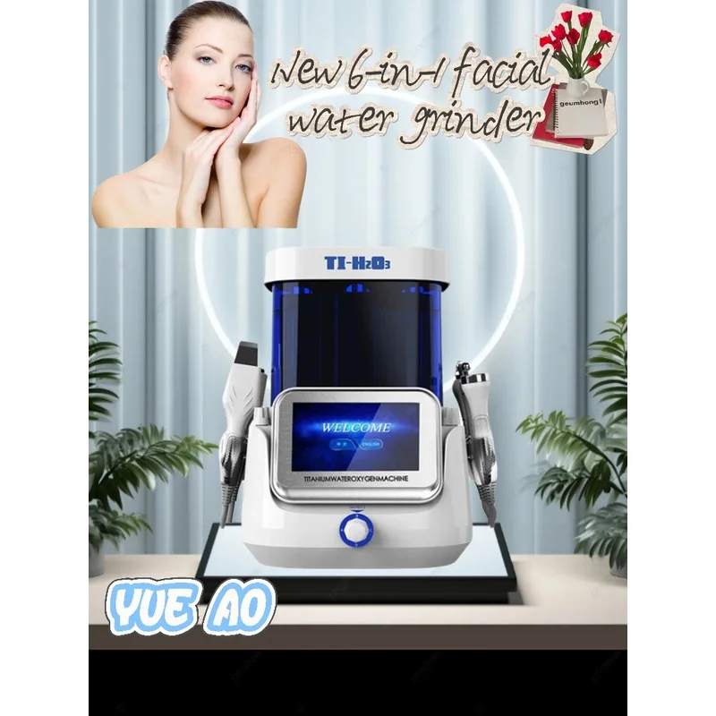 

New 6 in 1 Facial Oxygen Jet Peel Hydro Dermabrasion Microdermabrasion Skin Care Face Deep Cleaning Machine Beauty Health