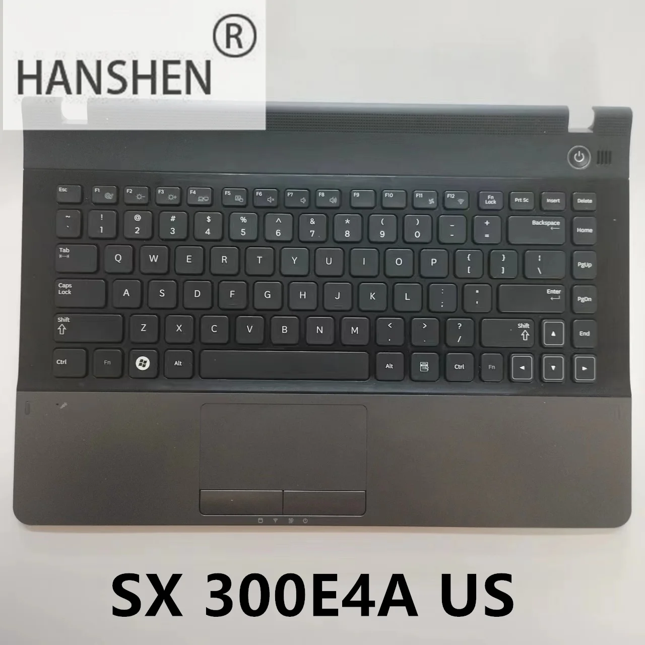 Imagem -03 - Hanshen-tampa do Portátil c para Samsung Teclado Inglês e Árabe 3430ea Np300e4a 305e4a 300e4a 300e4x 3431ex