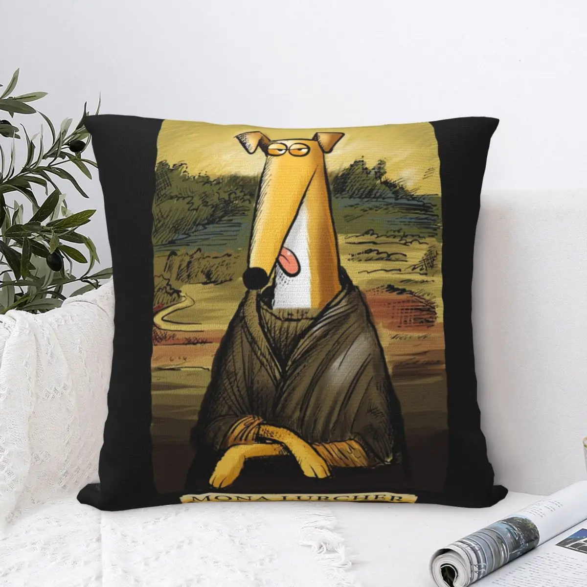 Greyhound Richard Skipworth Pillow Cases Whippet Lurcher Dog Sighthound Galgo Cushion Cover Customized Pillowcase for Home 18