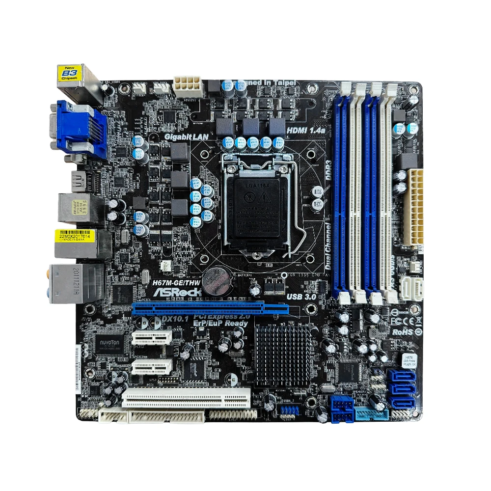 ASRock H67 H67M-GE Motherboard LGA 1155 DDR3 16GB support 3770 2700 3450 2500 3570 2130 2100 3550 cpu Micro ATX