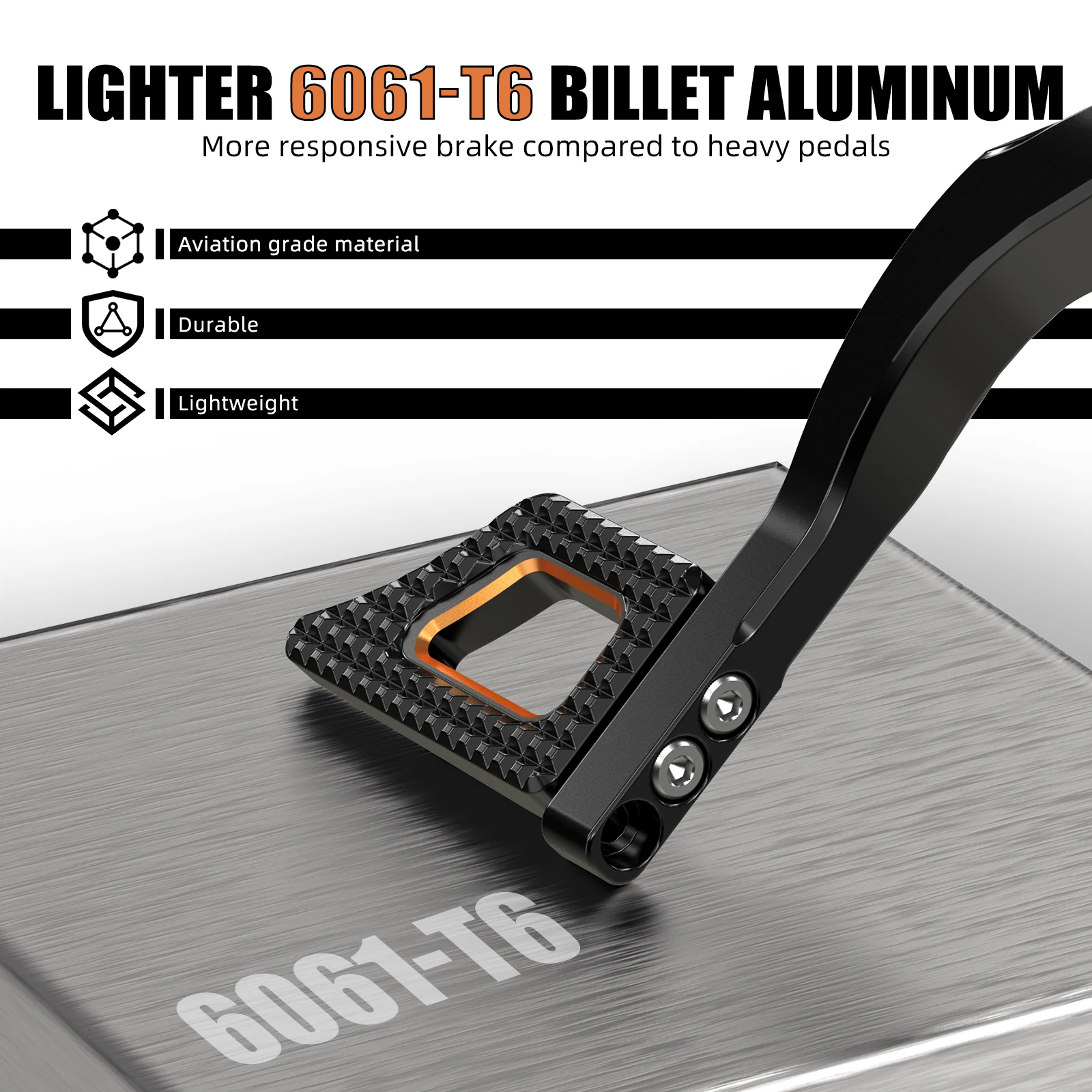 For Harley Dyna Wide Glide/Street NICECNC Rear Brake Lever Pedal Kit For Harley Dyna Bob Low Rider FXDLS 2016-2017 Fat Bob FXDF - Image 3