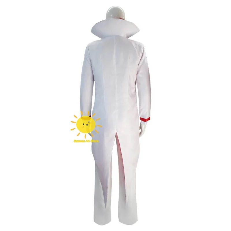 Anime Lucifer Morningstar Cosplay Hazbin Hotel Cosplay Costumes Hazbin Lucifer White Suit Halloween Party Adult Men Costume