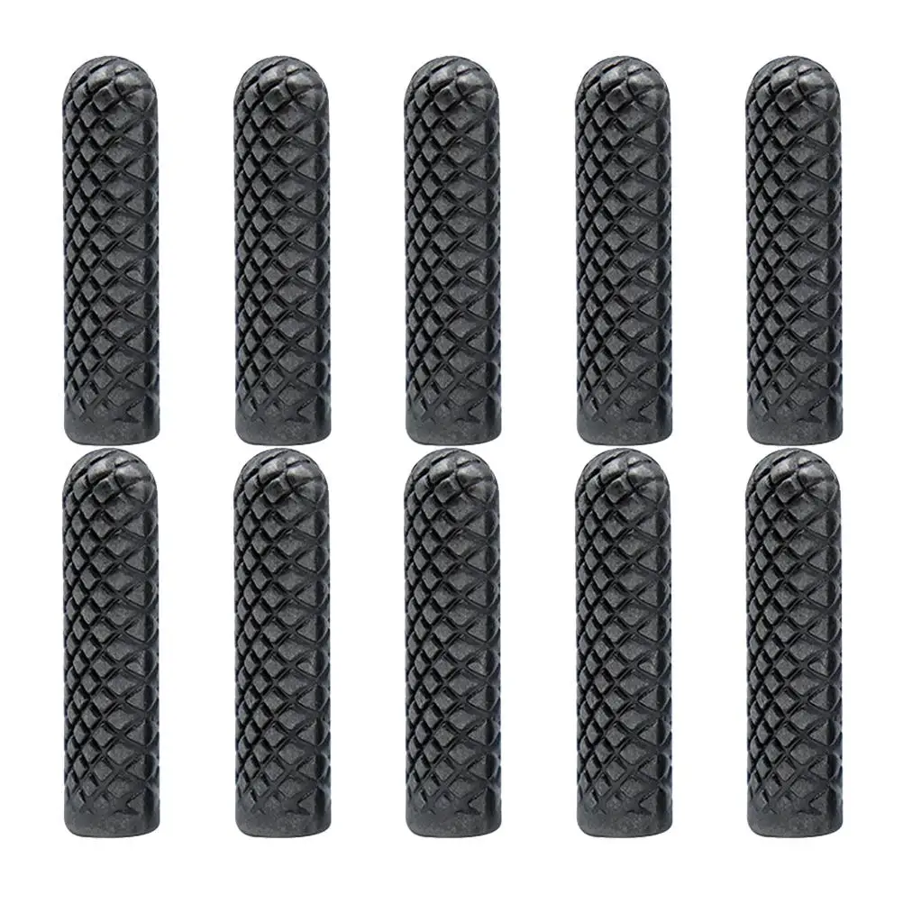 

10 шт. черные колпачки для шнурков для обуви, сменные наконечники для обуви, галстуки, спортивная личность