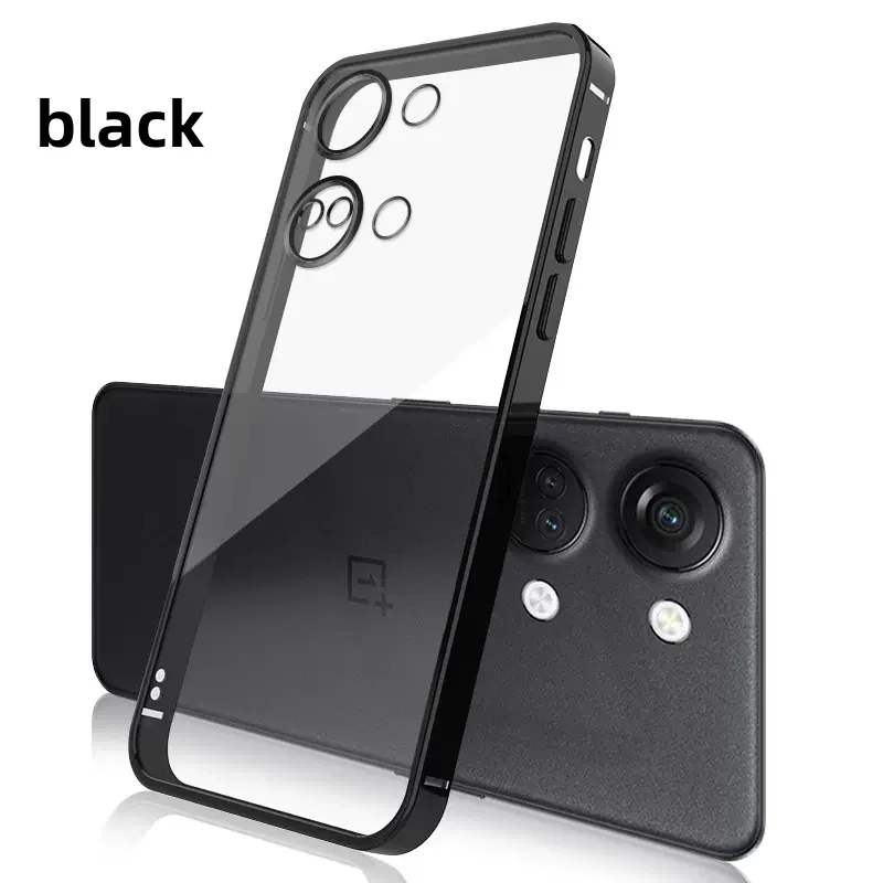 Per Oneplus Nord 3 custodia placcatura di lusso Cover posteriore in Silicone morbido trasparente per One Plus Nord3 Ace 2V custodia sottile antiurto