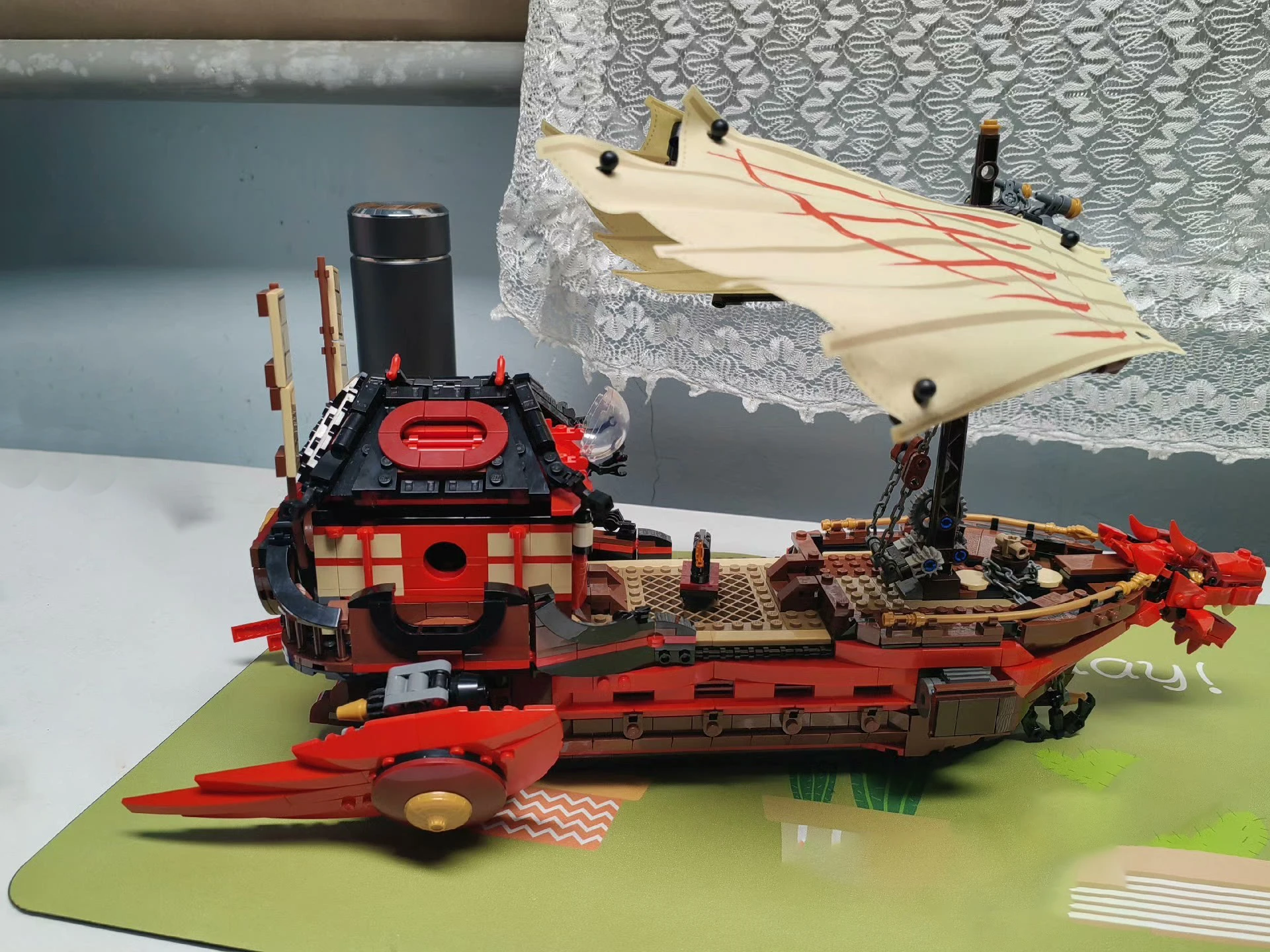 متوافق 71705 Destiny Bounty Ship اللبنات قارب التنين الدير الطوب لعب لصبي الأطفال هدايا عيد الميلاد #3