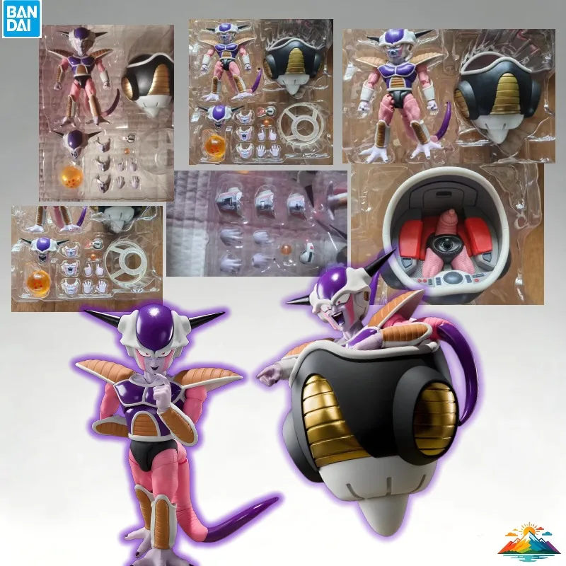 

【IN STOCK】Bandai Original SHF Dragon Ball Z Frieza First Form and Frieza Pod Action Figure Collectible Model Toy