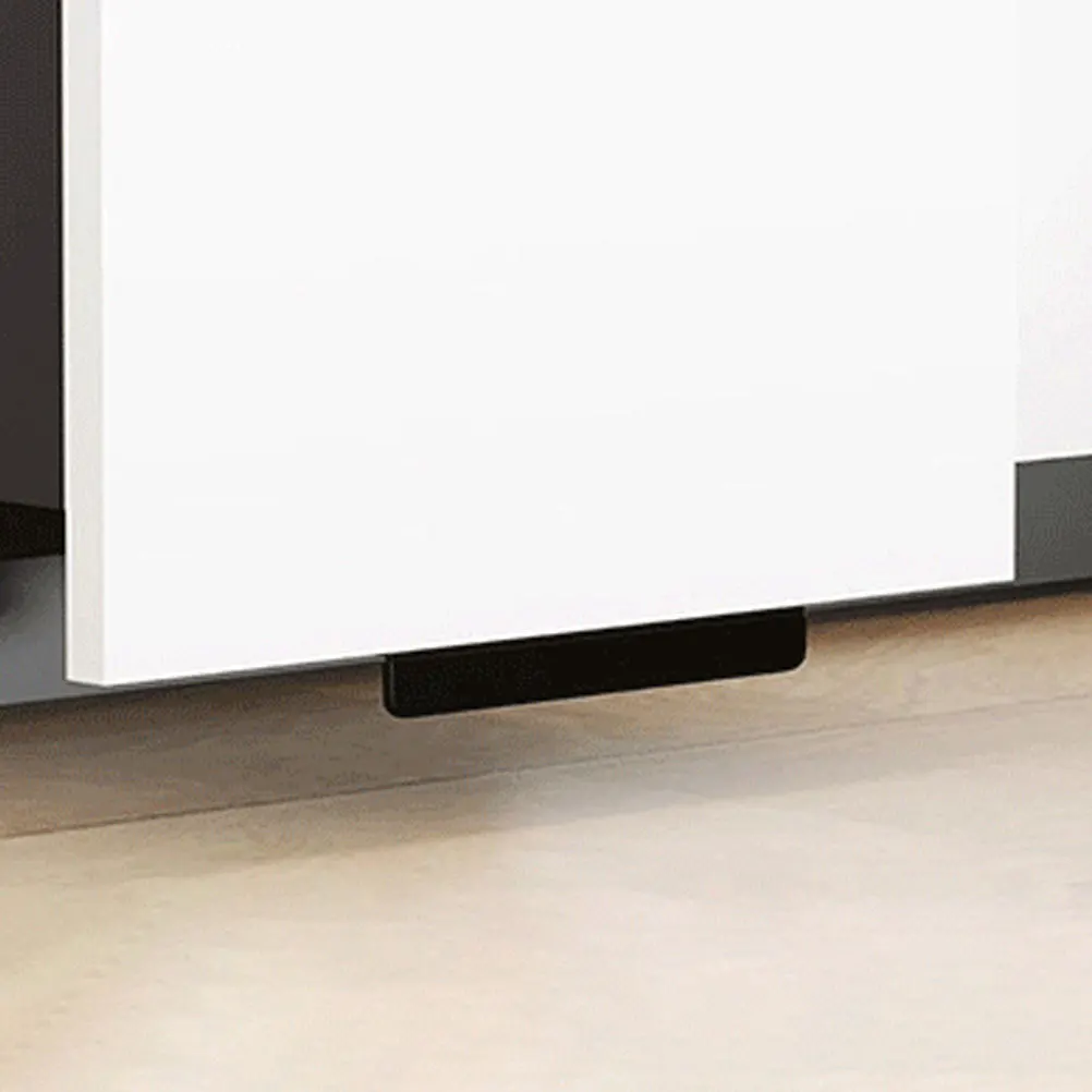 

2Pcs Trash Cabinet Foot Pull Replacement Handle Touchless Opener for Kitchen Bathroom Full Overlay Doors Durable Rubber Edge