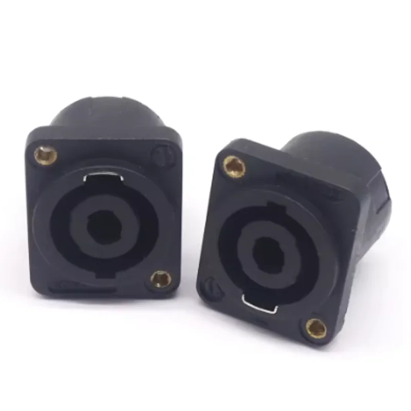 XLR 4ピン スピコン パネルマウント ボードコネクタ 4極 パワーコン メスジャックソケット XLRオーディオビデオケーブル ワイヤーアダプター ナット