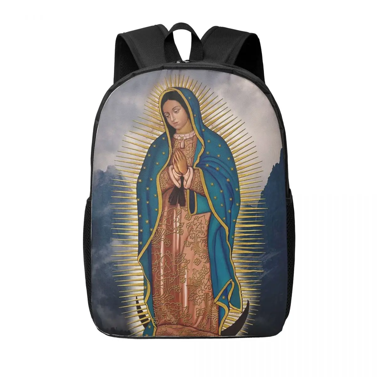 

Женские рюкзаки Virgin Of Aguadalupe 6, сумка для книг для мальчиков и девочек, повседневные детские школьные сумки, портативный рюкзак для ноутбука, сумка на плечо