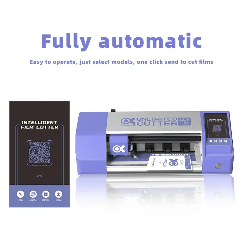 Oopspark Unlimited Screen Protector Cutting Machine Front Hydrogel Films Cutter BT Version Mobile Phone TPU Back Skin Protective