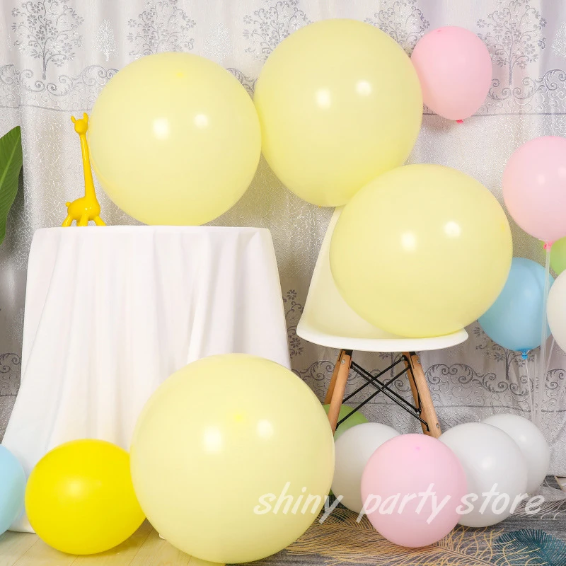 

Giant White and Yellow Latex Balloon, Valentine's Day Proposal, Birthday Party Decor, New Year, Romantic Wedding, 18-36Inch