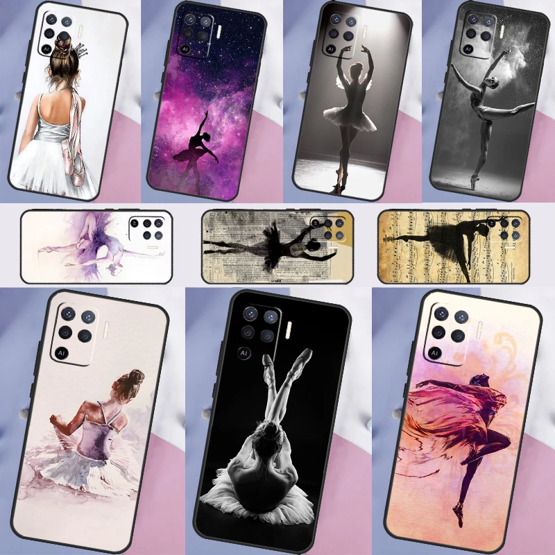 Ballerina Girl Dancing For OPPO A15 A16 A1K A3S A5S A52 A72 A94 A74 A54 A5 A9 A31 A53 2020 A53S A83 A91 A93 Case