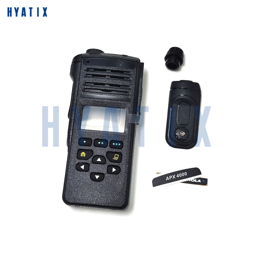 Kit Casing Penutup Keypad Terbatas dengan Tombol Tunggal untuk Aksesori Walkie Talkie APX4000 APX1000 APX2000