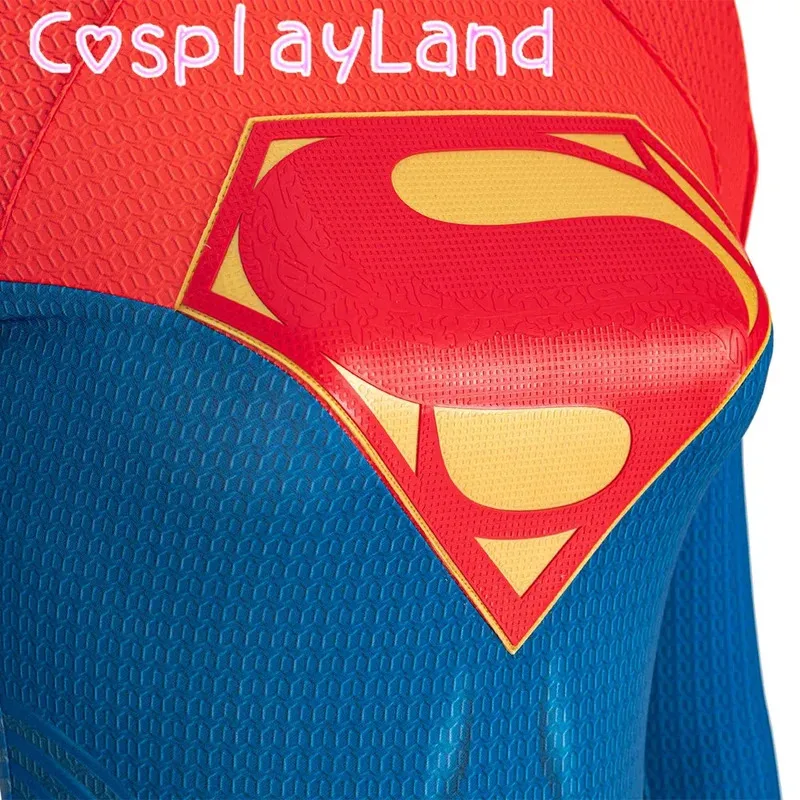 بدلة قفز لفيلم بطل كارا زور إل التأثيرية مع كيب أحمر بطلة خارقة ملابس تنكرية بدلة كرنفال الهالوين #4