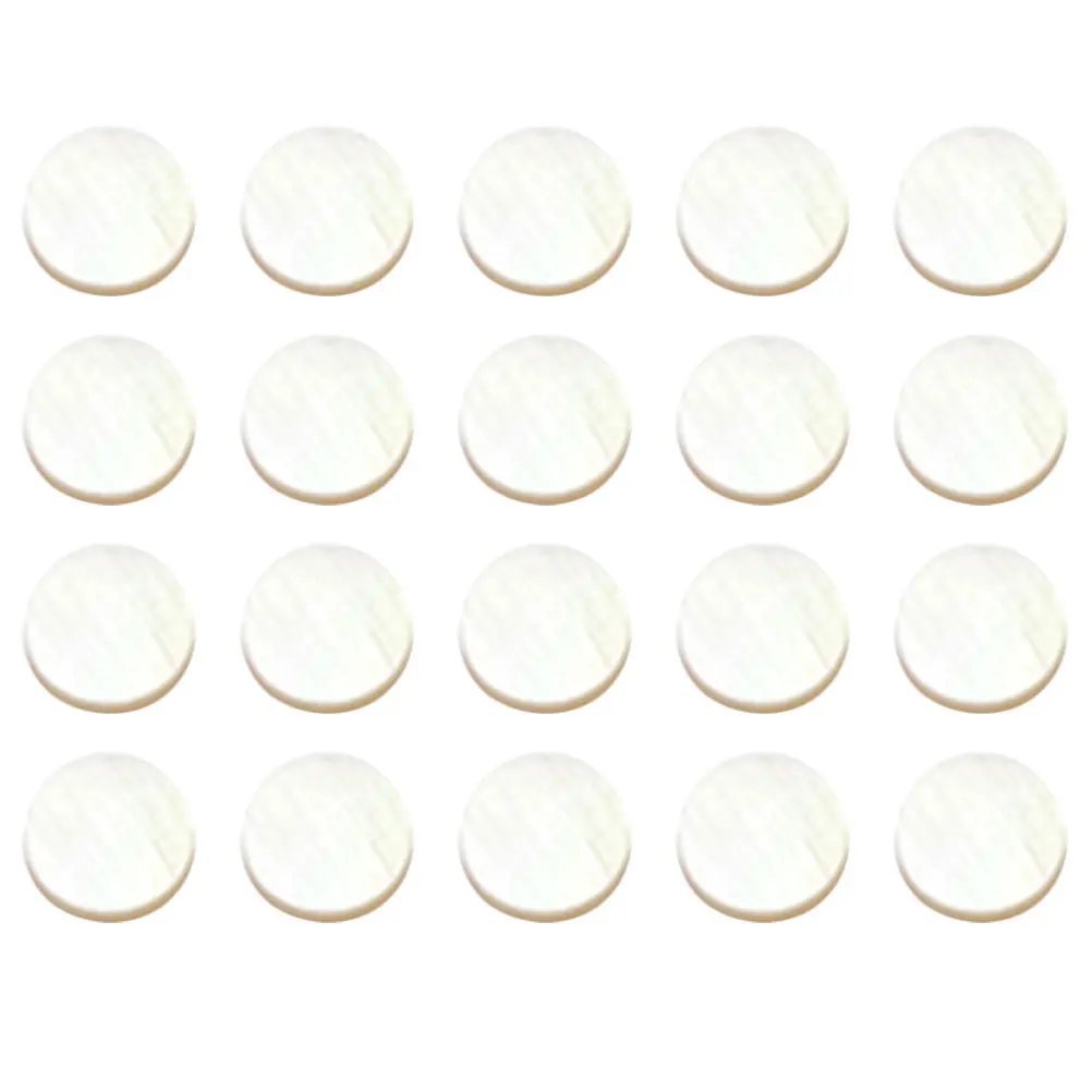 

20Pcs Guitar Fret Dot Markers Shell Inlay Dots Quick Install Easy Remove for Fretboard Guitar Ukulele Mandolin Parts