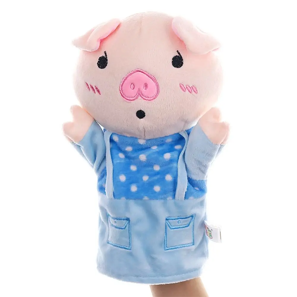 Animaux en peluche marionnette à doigt animaux marins poupée Anime marionnette à doigt à main doux Kawaii Animal en peluche poupée