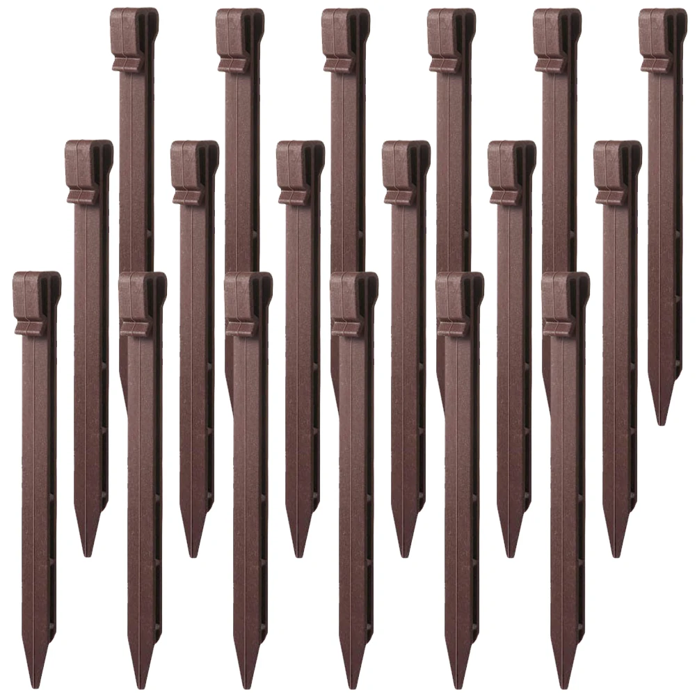 

30pcs Plastic Ground Stakes Gardening Fasten Artificial Grass-proof Cloth Floor Nails Landscape Edging Tent Pegs Camping Tools