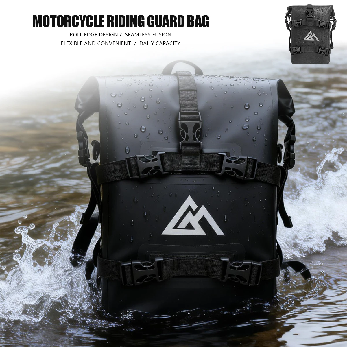 オートバイ用クラッシュバーバッグ 防水 2個セット バンパー - Motorcycle Crash Bar Waterproof Dry Bag のレビューと価格