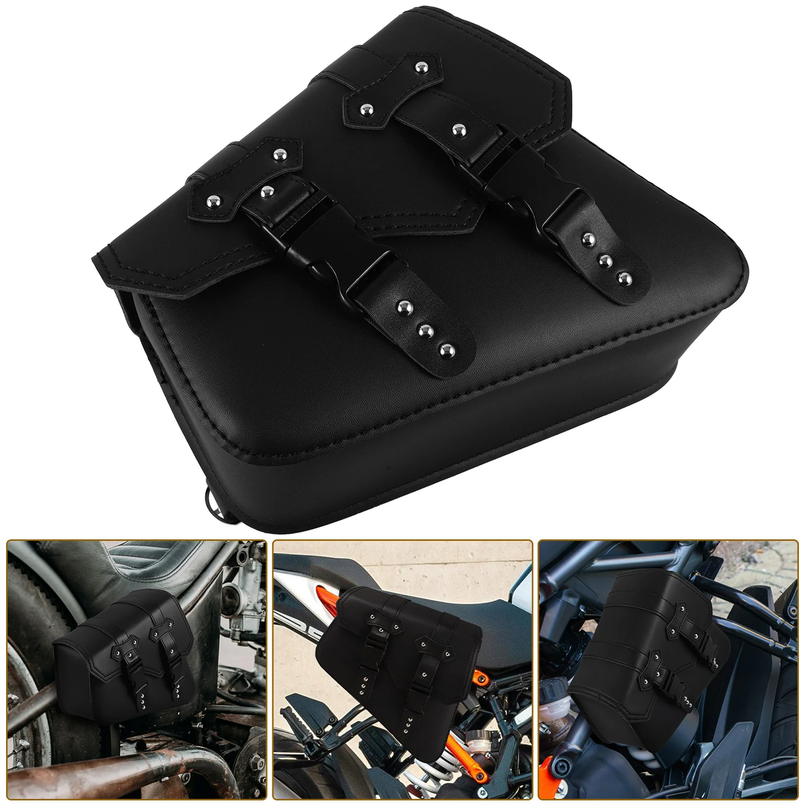 

Multifunction Motorcycle Tool Bag Travel Pouch Organizers Pu Motorcycles Saddlebag Motorbike Bags