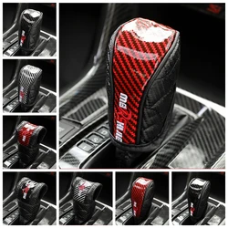 Car Gear Shift Cover Manual Automatic Transmission Leather Shift Lever Cover Gearbox Shifter Knob Protector Handle Stick Case