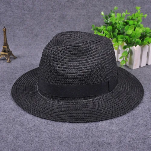 Unisex Summer Straw Sun Hat Protect UV Sun Durable Breathable Sun Hat for Summer Spring Fall Beach