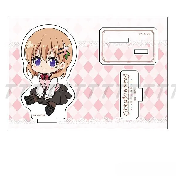 Game Kafu Chino Tedeza Rize Ujimatsu Chiya Kirima Sharo Hoto Kokoa Acryl Stand Figuur Pop Anime Sleutelhanger Cosplay Speelgoed Gift