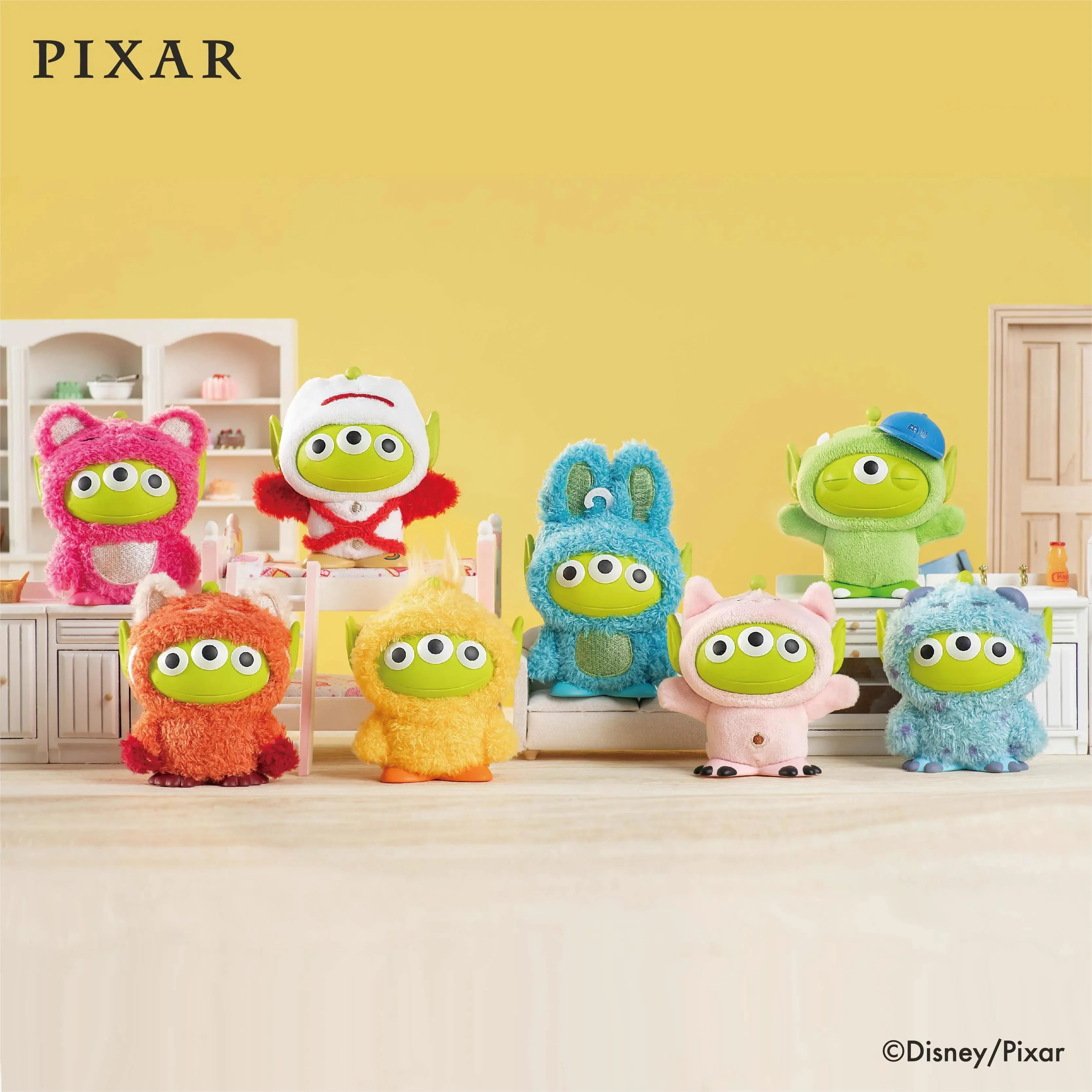 

Disney Pixar Variety Of Trendy Themed Cross Dressing Series Alien Plush Blind Box Anime Desktop Ornaments Model Collectible Toys