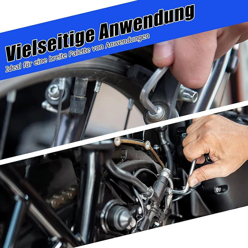 Chiave esagonale interna da 2 pezzi da 4 mm per versatile set di strumenti di regolazione per raccordi per finestre-curva per biciclette per finestre