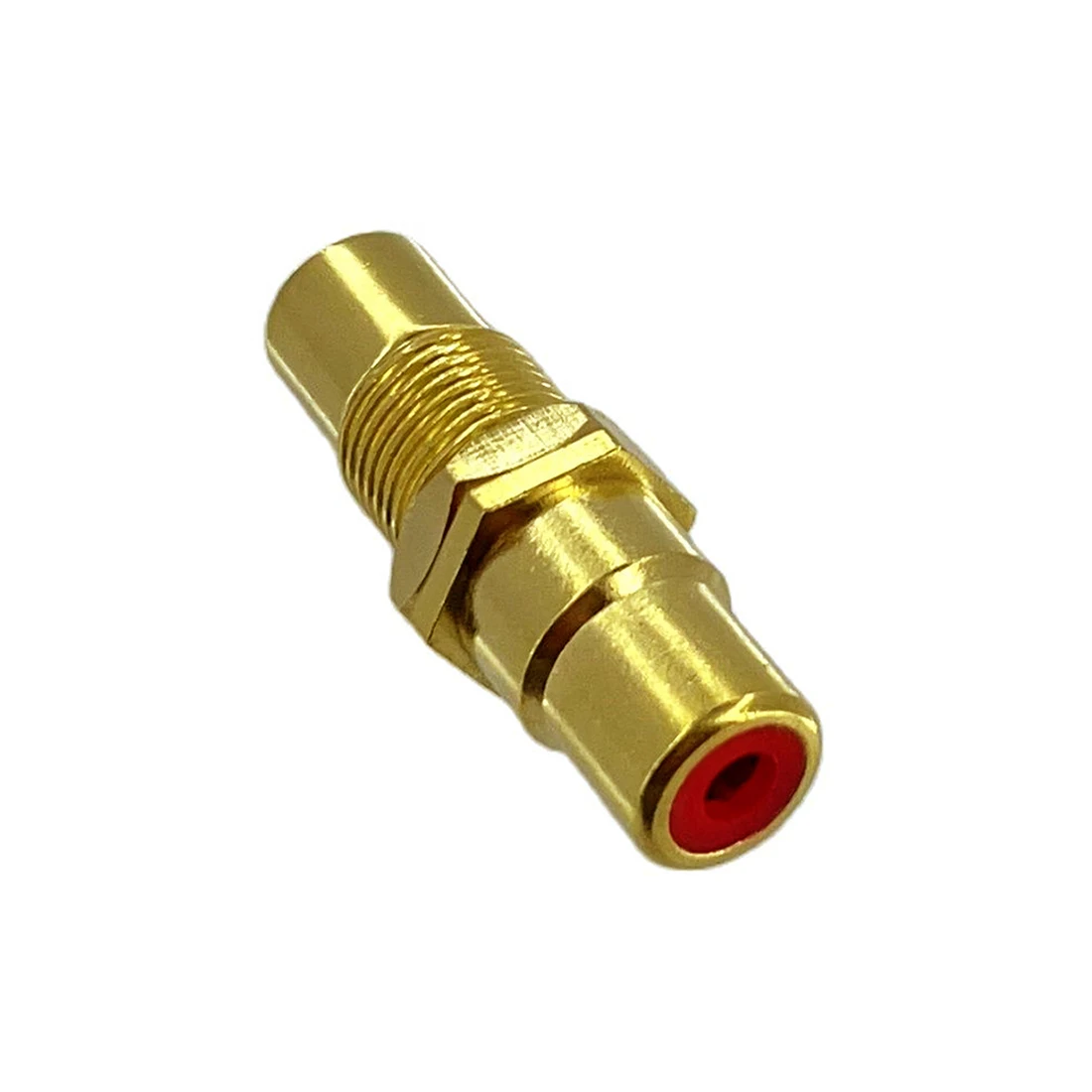 Lotus Connector AV Female to Female Coupler Adapter with Nut for Audio Video