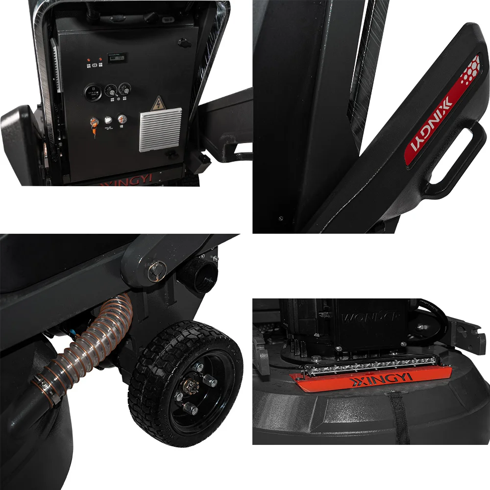 Smart 4 Heads 380V Epoxy Removal Remote Control Planetary Floor Grinder Concrete Polishing Grinding Machine