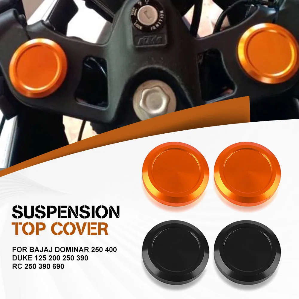Para Bajaj Dominar 250 400 DUKE 125 200 250 390 RC 250 390 690 Tapa de Horquilla Delantera, Tapa de Amortiguador, Tapa Superior de Suspensión de Horquilla