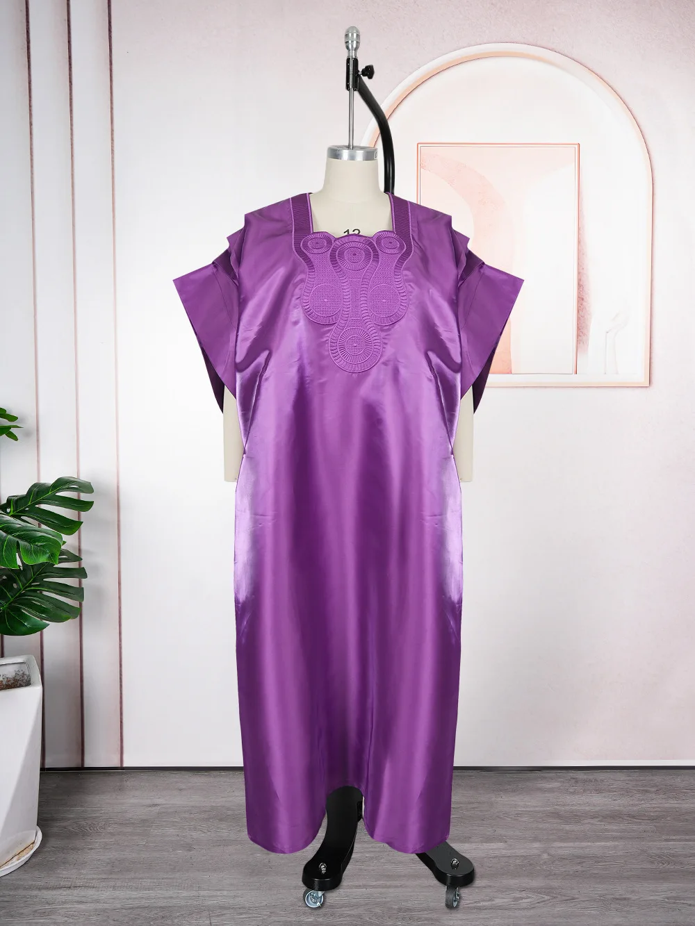 

African Dashiki Dress For Woman Bazin Riche Embroidery Deisgn Long Dress