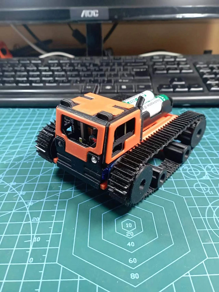 RC Robot Car Web Control Tank Model Tractor Crawler Balance Car 3D Printing Mount Truck for Arduino Robot ESP32 Wifi Scout Tank