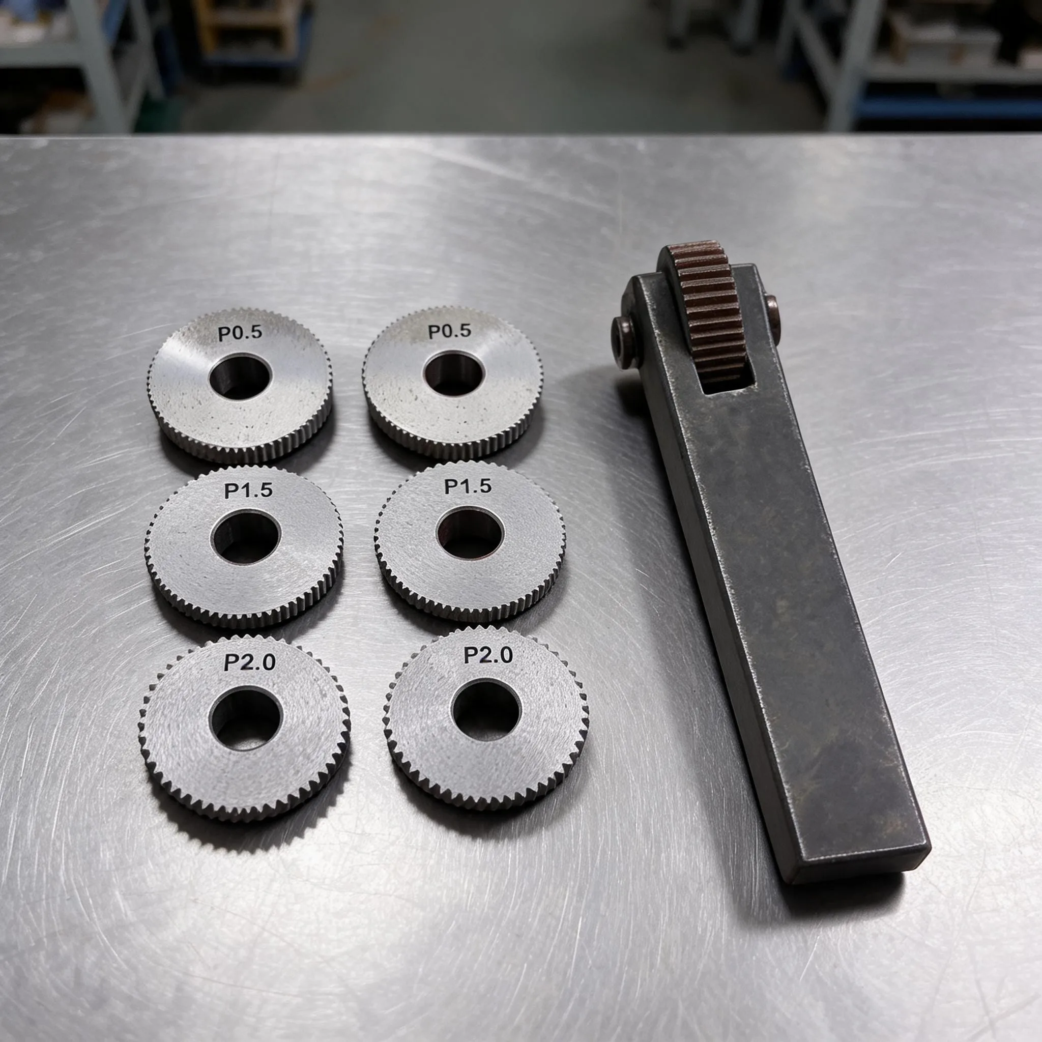 7pc-ローレット加工ツールキット-ピッチ斜め粗目線形シングルホイール-05mm15mm-2mm-製造および金属加工アクセサリー