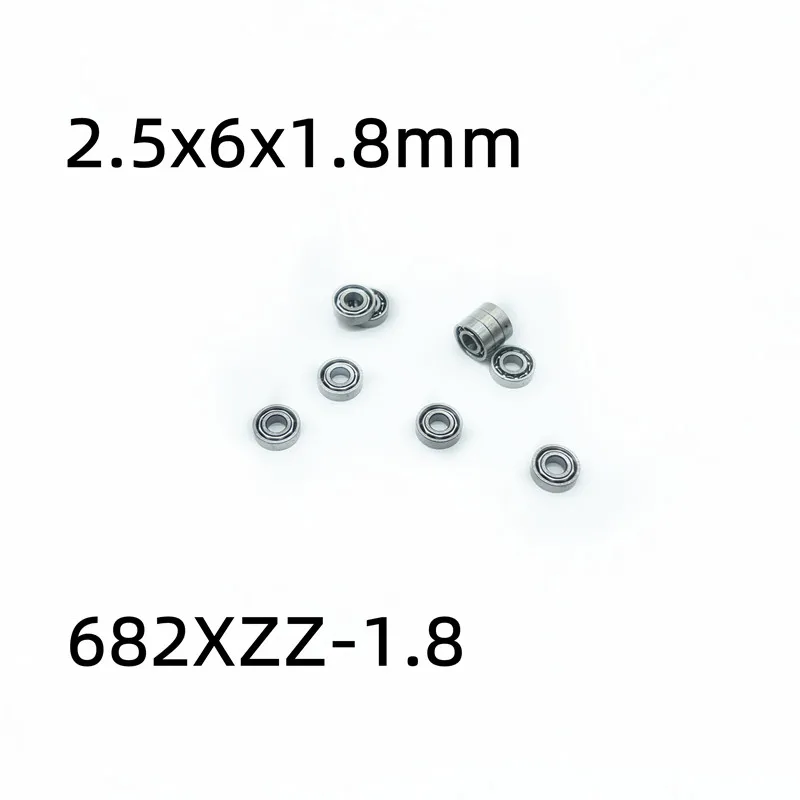 50 Pcs 682XZZ-1.8 2.5X6X1.8 Mm Deep Groove Ball Bearing Miniatur Bearing Kualitas Tinggi Model Pesawat 682X682