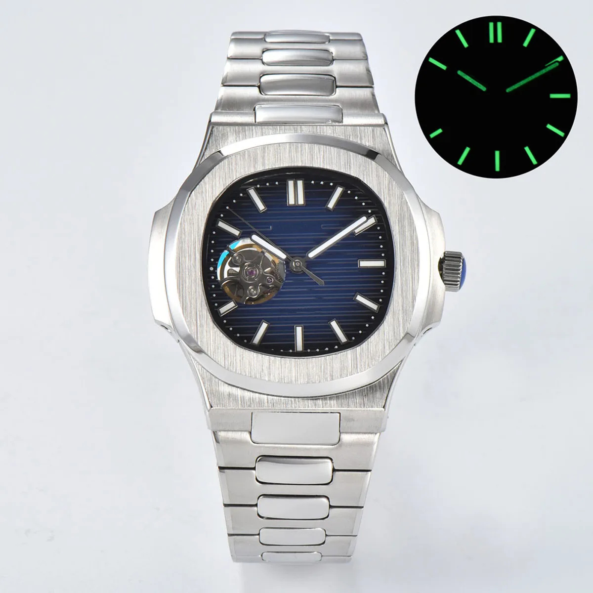43mm NH38 automatic wristwatches for men with Japan genuine NH38 automatic movement 7118/1200A-011 5711/1300A-001 customize logo