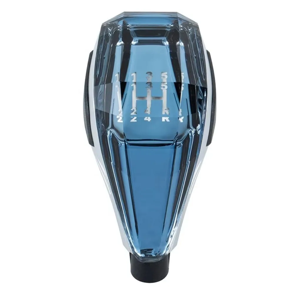 

Universal Car Crystal Gear Head Touch-Activated Illuminated Gear Shift Knob Colorful LED Light 5 /6 Speed for Most Vehicles
